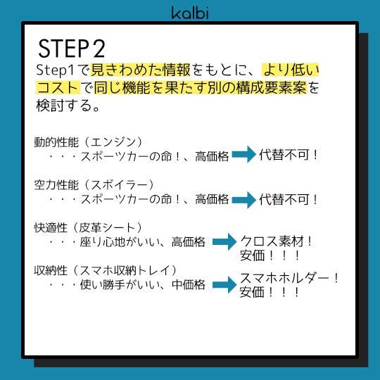 価値分析法 - ステップ3